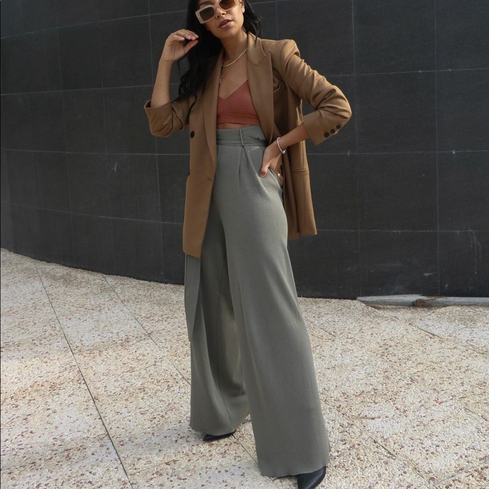 Zara knit  pants bloggers favorite
